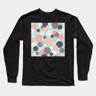 Spots and Dots Pink and Blue Long Sleeve T-Shirt